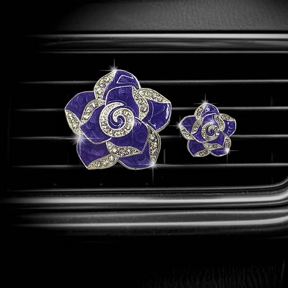 Diamond Bling Flower - Purple