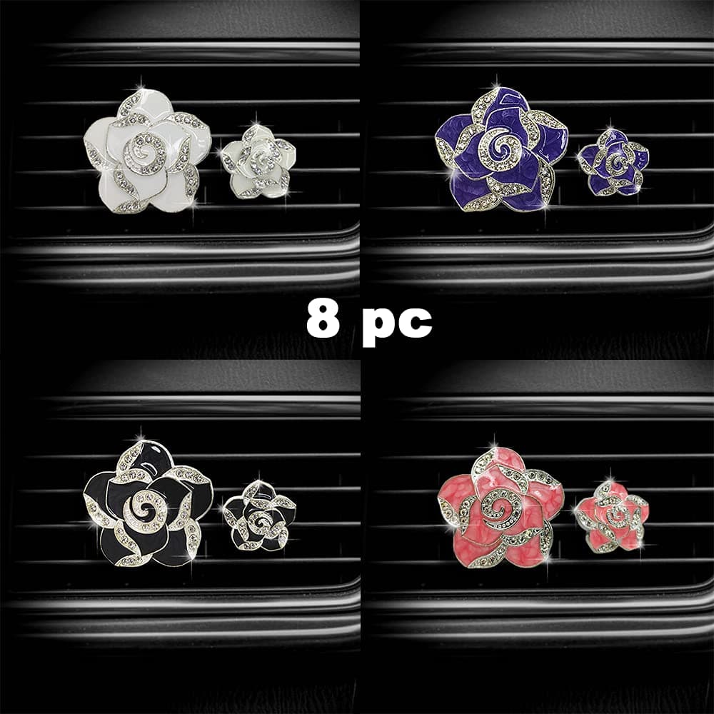 Diamond Bling Flower 8-Piece Set